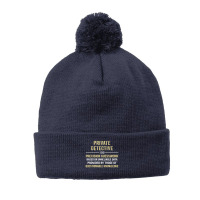 Private Detective I Do Precision Guesswork. Funny Gift Pom Pom Beanie | Artistshot