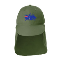 Australia Ink Flag Vectors Sun Shade Cap | Artistshot