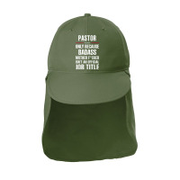 Gift For Badass Pastor Sun Shade Cap | Artistshot