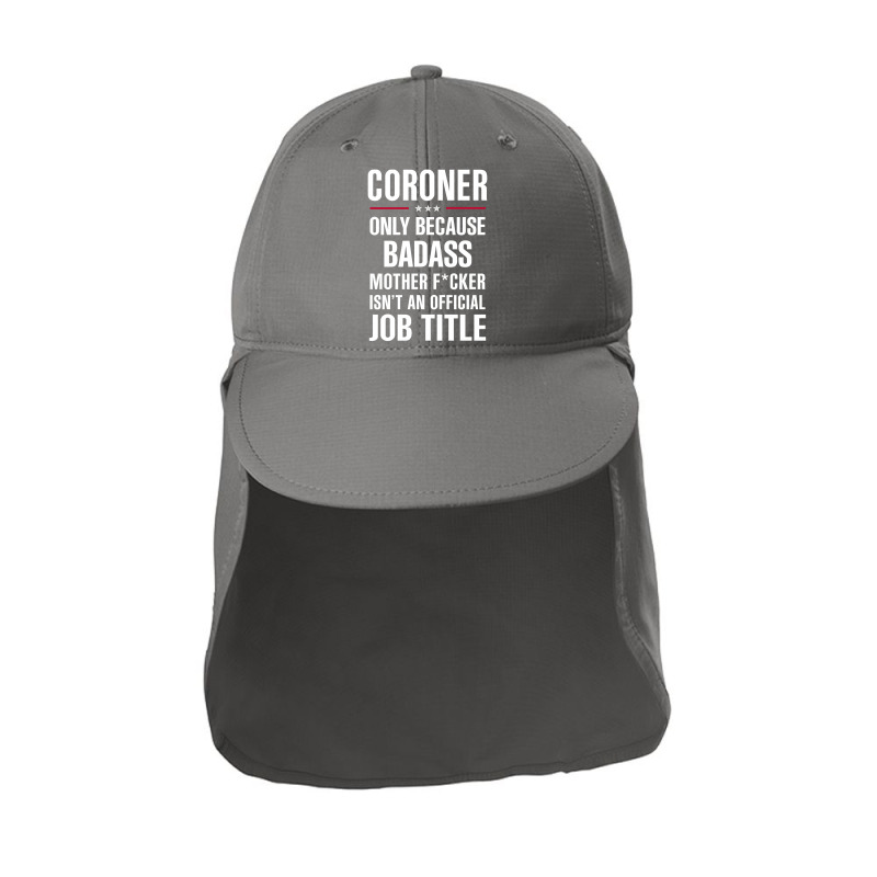 Gift For Badass Coroner Sun Shade Cap | Artistshot