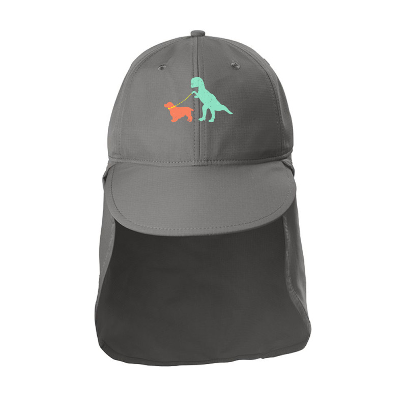 Cocker Spaniel T  Shirtfunny Cocker Spaniel Dinosaur Cute Cocker Spani Sun Shade Cap by slueilwitz869 | Artistshot