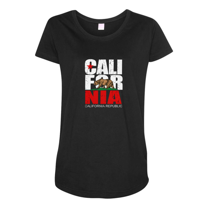 California Maternity Scoop Neck T-shirt by Disgus_Thing | Artistshot