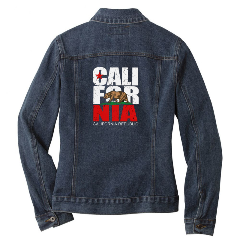 California Ladies Denim Jacket by Disgus_Thing | Artistshot