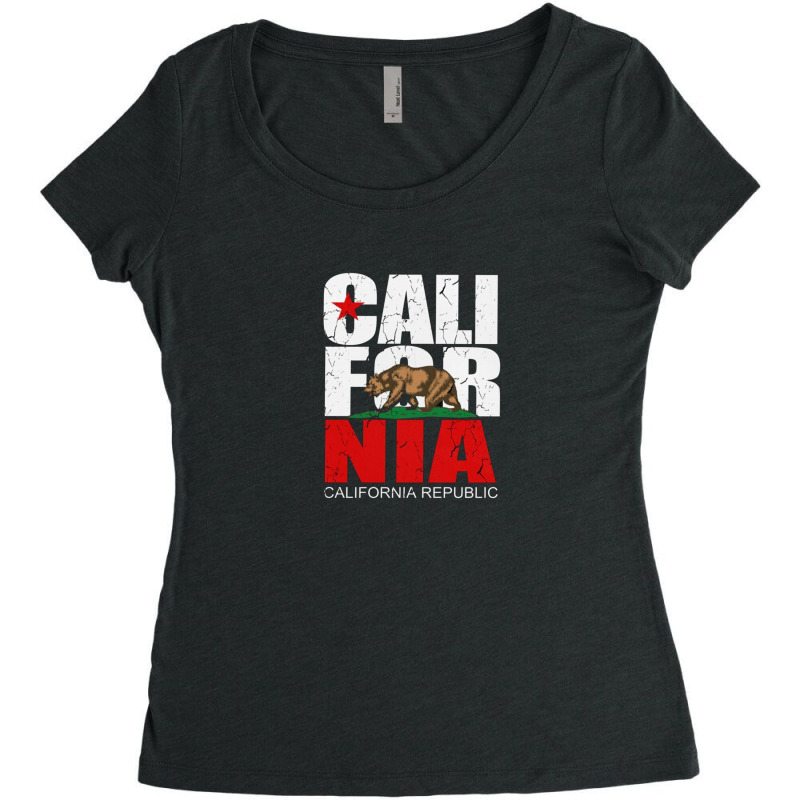 California Women's Triblend Scoop T-shirt by Disgus_Thing | Artistshot