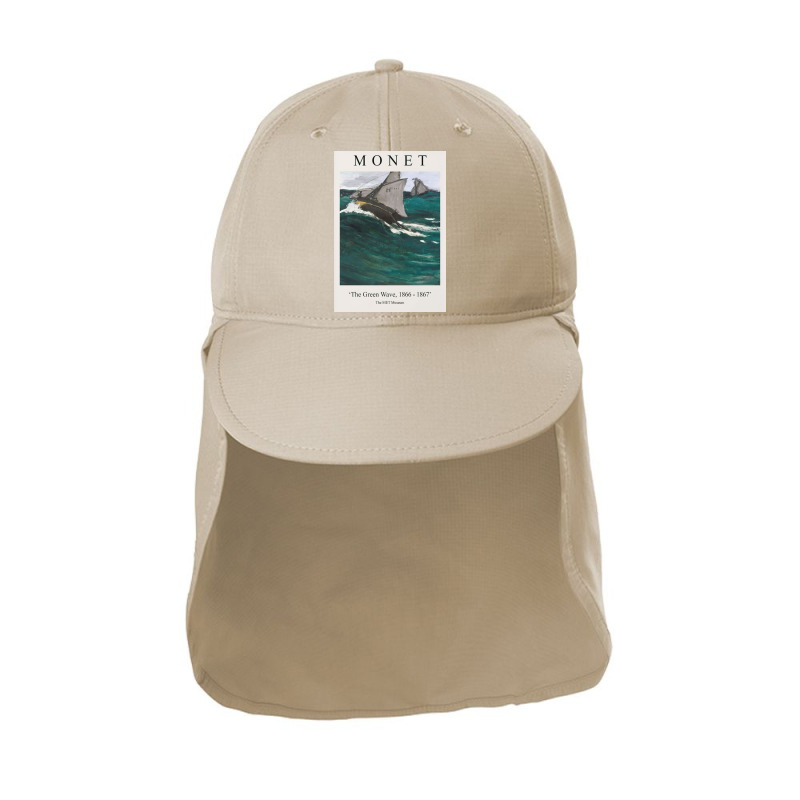 Claude Monet Wave 1866 - 1867 Sun Shade Cap | Artistshot