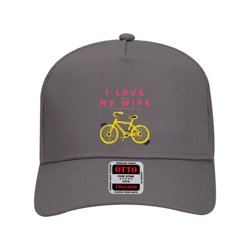 I Love My Wife Mesh Back Trucker Hat by galuh rarasati | Artistshot