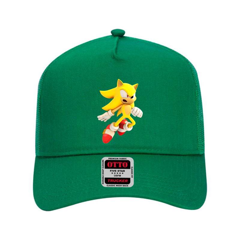 Yellow Hedgehog Jumps Aside Mesh Back Trucker Hat by KennethADavis | Artistshot