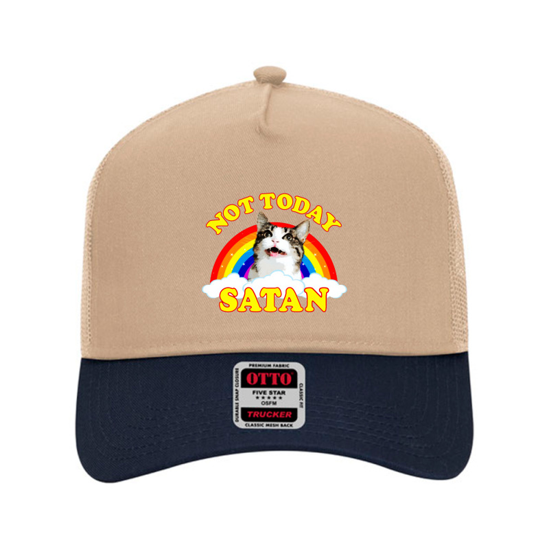 Cat Rainbow Not Today Satan Mesh Back Trucker Hat by Lemah Abang | Artistshot