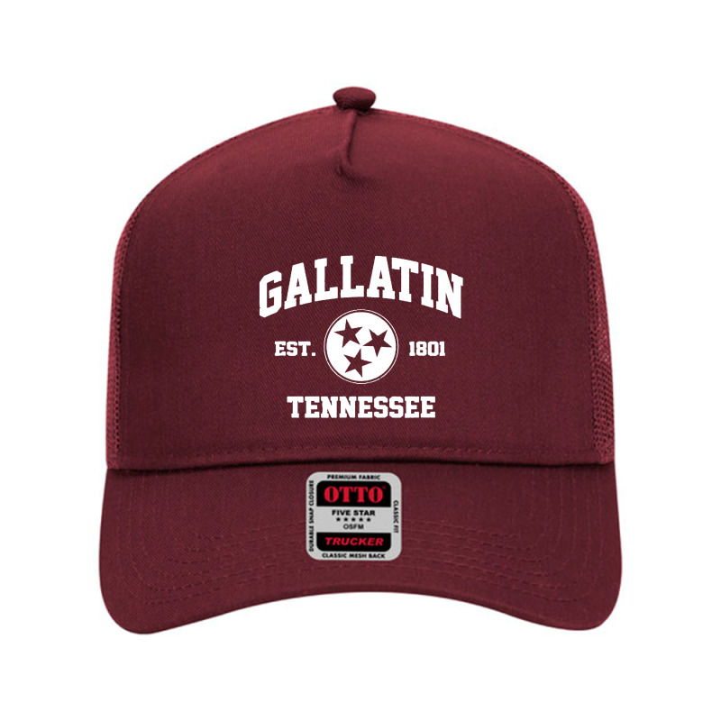 Gallatin Tennssee Mesh Back Trucker Hat by Cocoa | Artistshot