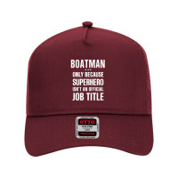 Gift For Superhero Boatman Mesh Back Trucker Hat | Artistshot