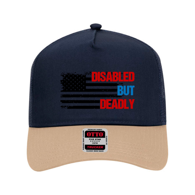 Disabled But Deadly Mesh Back Trucker Hat by Lili Design | Artistshot