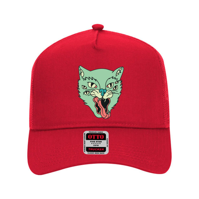 The Cat Eyes Mesh Back Trucker Hat by yovayo | Artistshot