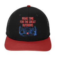 Make Time For Outdoors Camping Hiking Camper Hiker Traveler T Shirt Snapback Trucker Cap | Artistshot