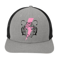 Tiger And Hot Pink Lightning Bolt T Shirt Snapback Trucker Cap | Artistshot