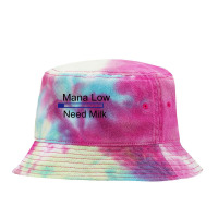 Gaming Mana Low Need Milk Tie Dyed Bucket Hat | Artistshot