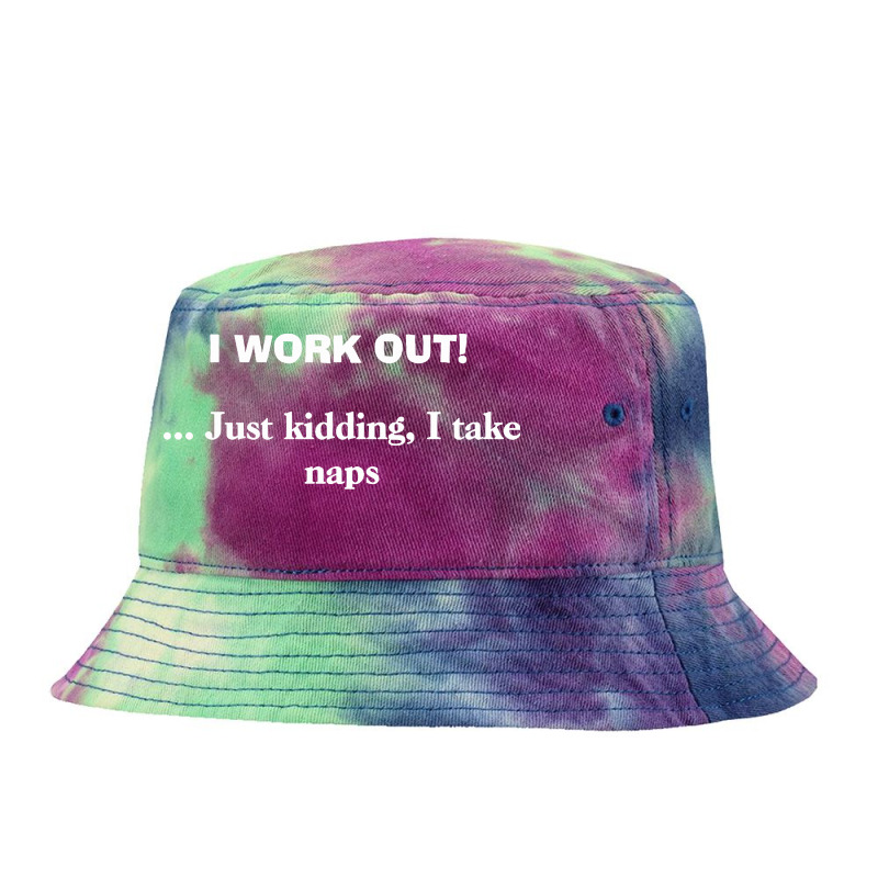 Work Out Tie Dyed Bucket Hat by Vanode Art | Artistshot