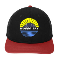 Morro Bay Morro Rock California Long Sleeve T Shirt Snapback Trucker Cap | Artistshot