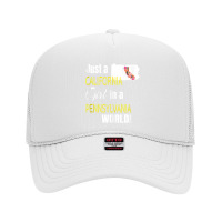 Just A California Girl In A Pennsylvania World Cute Gift Tank Top Foam Trucker Hat | Artistshot