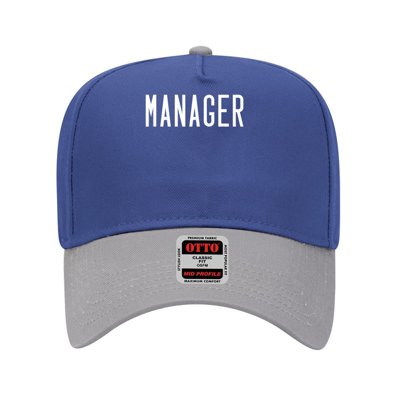 Manager – Team Leader Identification T Shirt Adjustable Baseball Cap by AbidahToenges | Artistshot