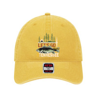 Fishing Camping Fishing In Tennessee Nature Tennessee Fishing Dyed Cap | Artistshot