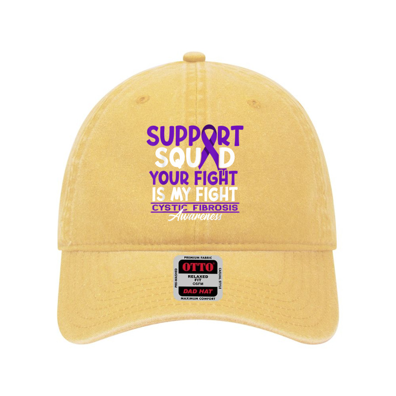 Awareness Support Squad I Lung Infections & Cystic Fibrosis T Shirt Dyed Cap | Artistshot