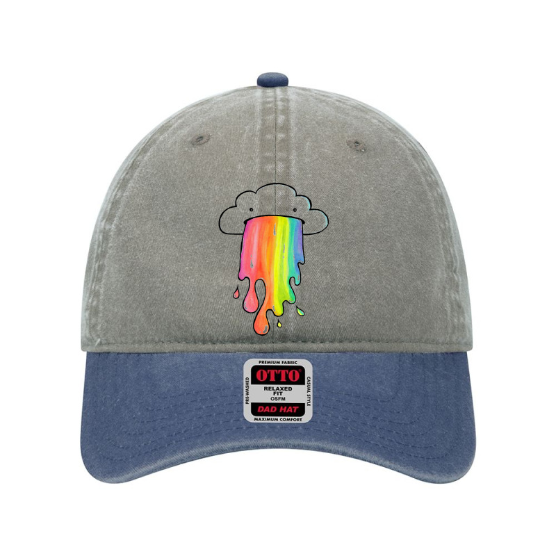 Cloud Overlay Rainbow Dyed Cap by dikokazei | Artistshot