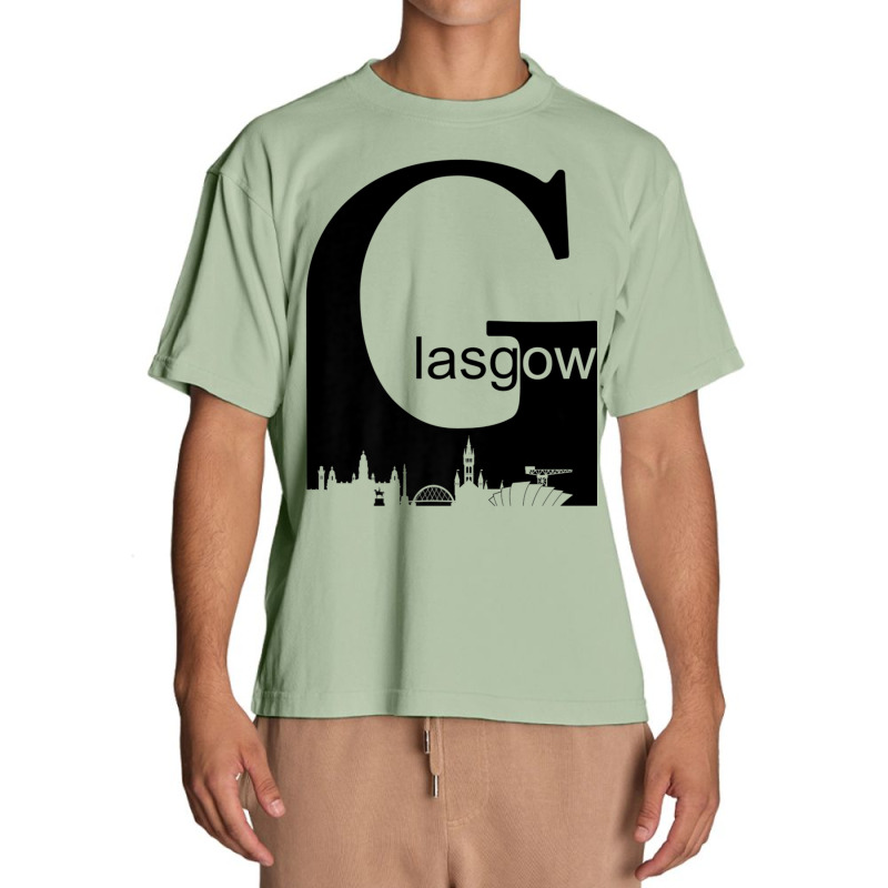 Glasgow Scotland City Skyline Silhouette Style Premium T Shirt Urban Heavy T-shirt | Artistshot