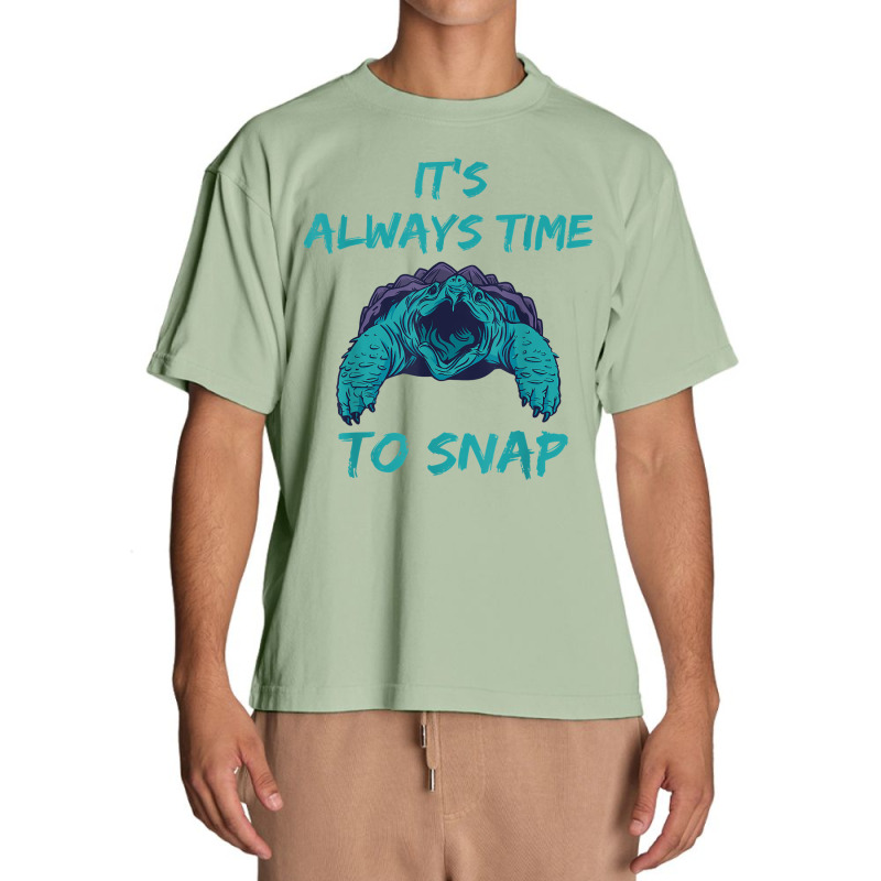 Aligator Snapping Turtle Time To Snap Snapping Turtle Lover T Shirt Urban Heavy T-shirt | Artistshot