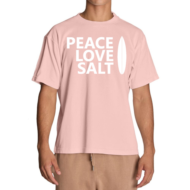 Peace Love Salt   Surfboard Urban Heavy T-shirt | Artistshot