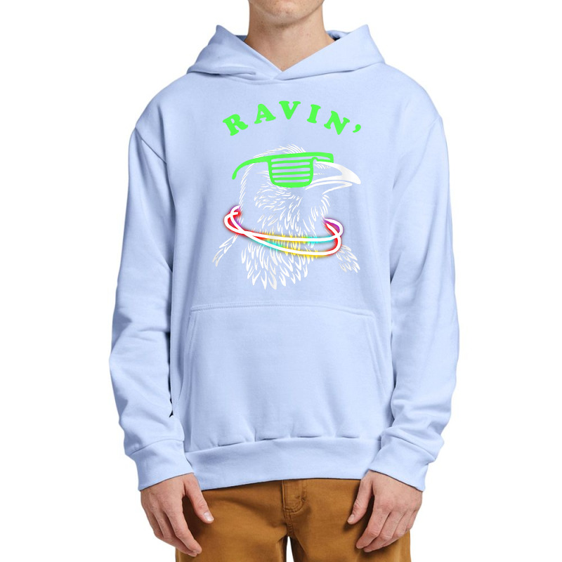 Ravin Raven Rave Party Neon Bird Funny Tee T Shirt Urban Pullover Hoodie | Artistshot