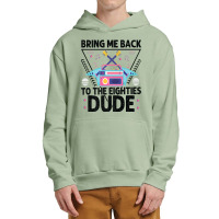 Bring Me Back To The Eighties Dude - Retro 80's Costume Cartoon Charac Urban Pullover Hoodie | Artistshot