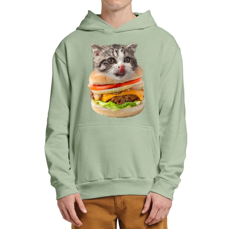 Cheeseburger Cat T  Shirt1302 Urban Pullover Hoodie | Artistshot