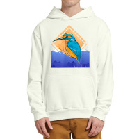 King Fisher Set Over Mountain In Spring Urban Pullover Hoodie | Artistshot