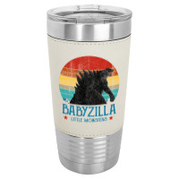 Personalised Matching Daddy And Me, Dadzilla Father Of The Monsters, F Leatherette Tumbler | Artistshot