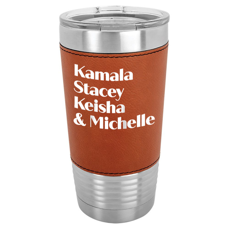 Kamala Stacey Keisha & Michelle Strong Woman Empowerment Raglan Baseba Leatherette Tumbler | Artistshot