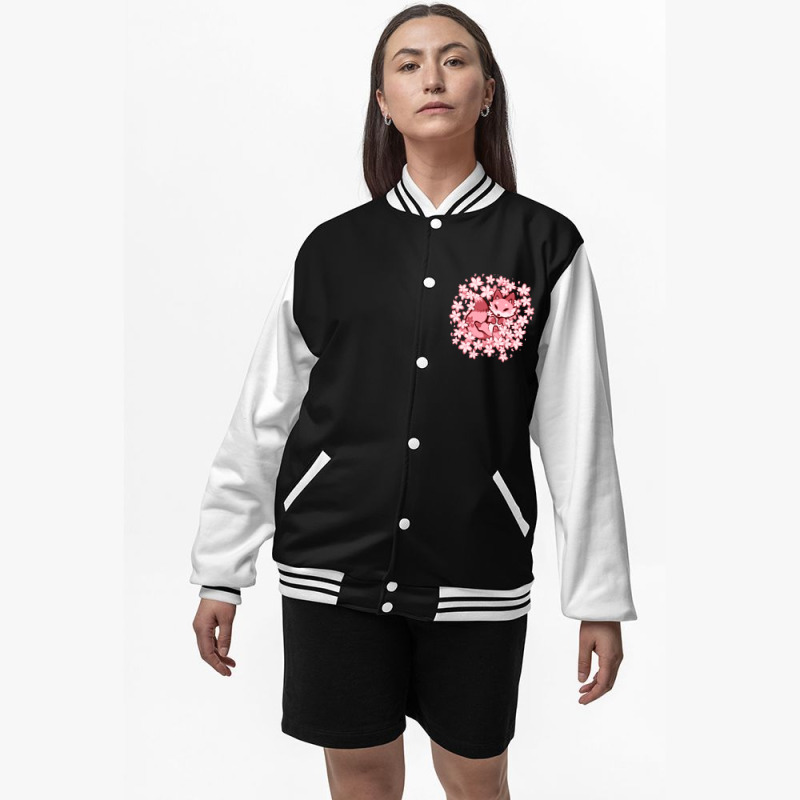 Cherry Blossom Fox Bomber Jacket | Artistshot