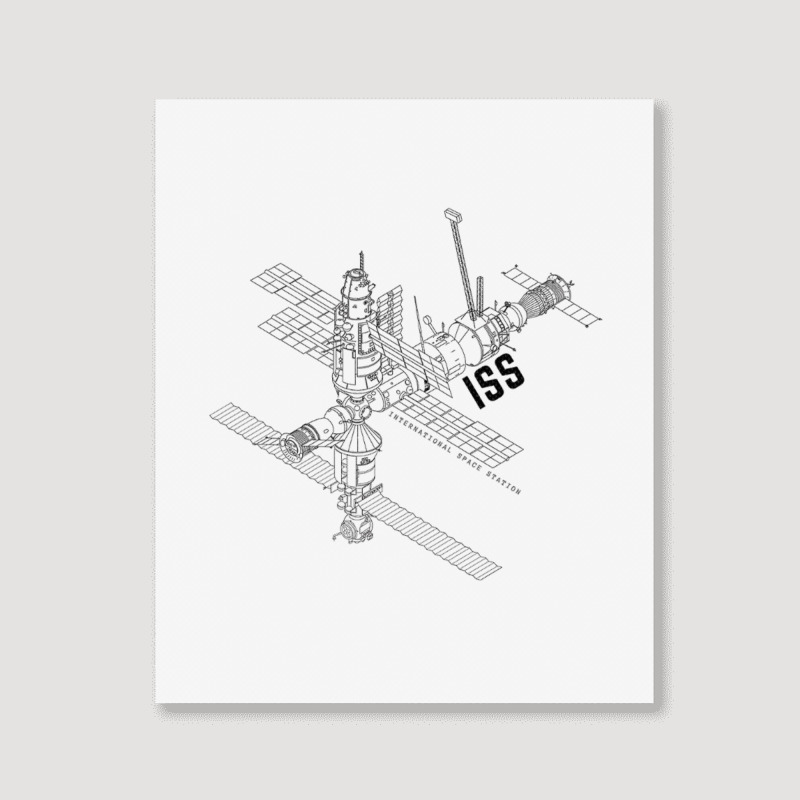 Astronaut  Space Station Iss Portrait Canvas Print | Artistshot