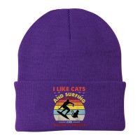 Surfing Cat, I Like Cats And Surfing And Maybe 3 People Dad Beanie | Artistshot