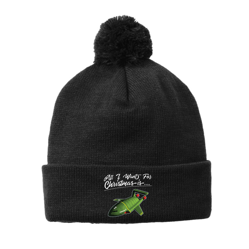 All I Want For Christmas Is Thunderbird Pom Pom Beanie | Artistshot