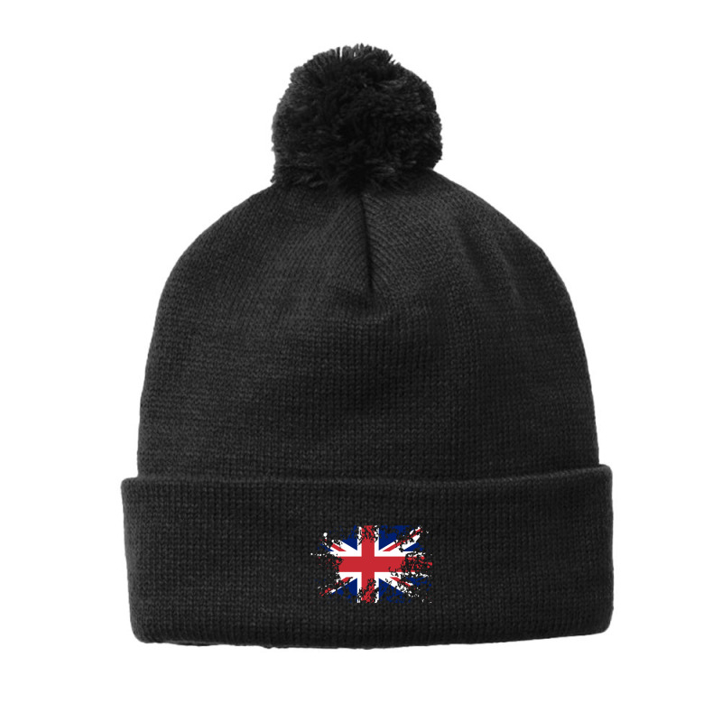 British Flag Vectors Pom Pom Beanie | Artistshot