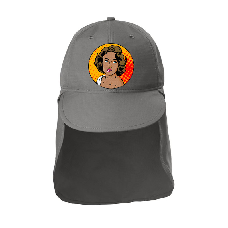 Pop Art Girl   Pop Art Sun Shade Cap | Artistshot