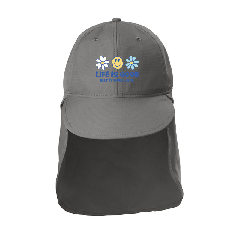 Life Is Good Keep It Wonderful, Aesthetic Motivational Quotes Sun Shade Cap | Artistshot