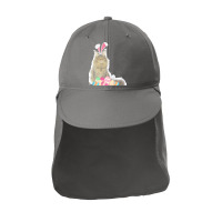 Easter Day T  Shirt Easter Cat Maine Coon With Bunny Ears & Eggs Gift Sun Shade Cap | Artistshot