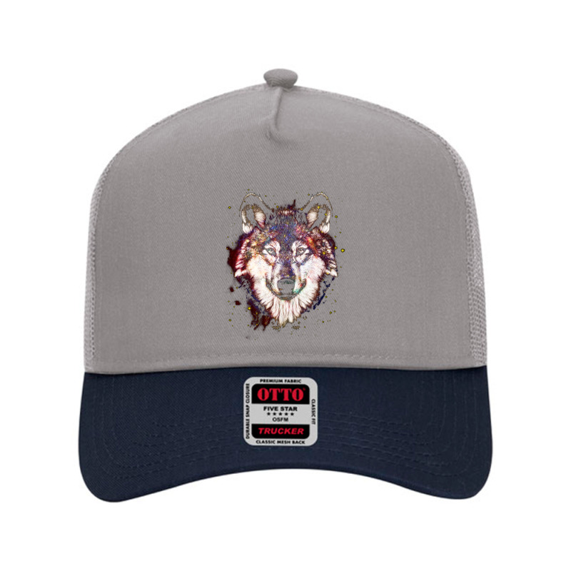 Galactic Wolf Mesh Back Trucker Hat by loveshop | Artistshot