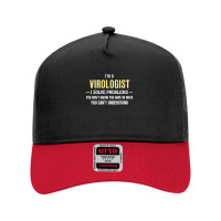 Virologist I Solve Problems Funny Gift Mesh Back Trucker Hat | Artistshot