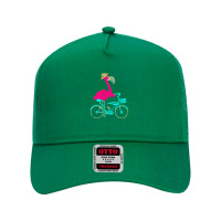 Flamingo T  Shirt I Make Cycling Look Flamazing Funny Flamingo T  Shir Mesh Back Trucker Hat | Artistshot