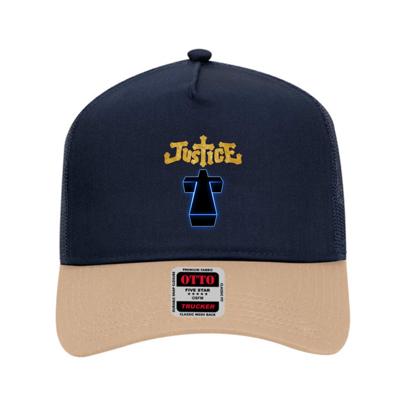 New Justice Cool Graphic Design Mesh Back Trucker Hat | Artistshot