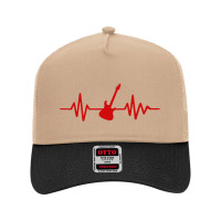 Heartbeat Electric Guitar Mesh Back Trucker Hat | Artistshot