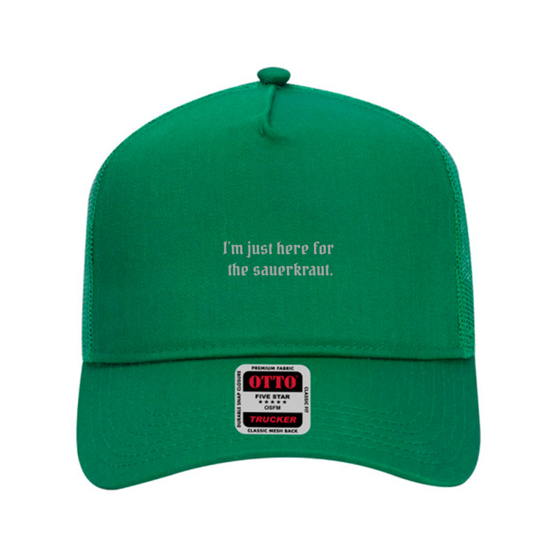 I'm Just Here For The Sauerkraut Mesh Back Trucker Hat by afroiani | Artistshot