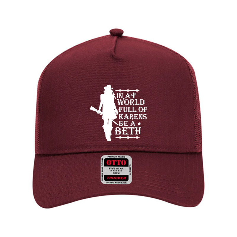 In A World Full Of Woman Mesh Back Trucker Hat | Artistshot